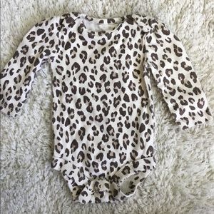 leopard print baby romper